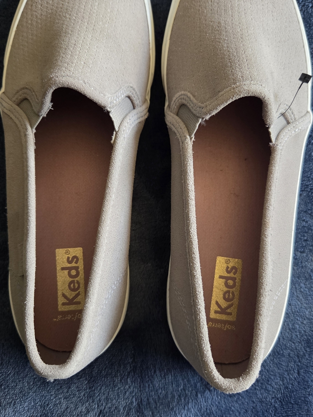 Keds Kids Slip-On Canvas Shoe in Taupe